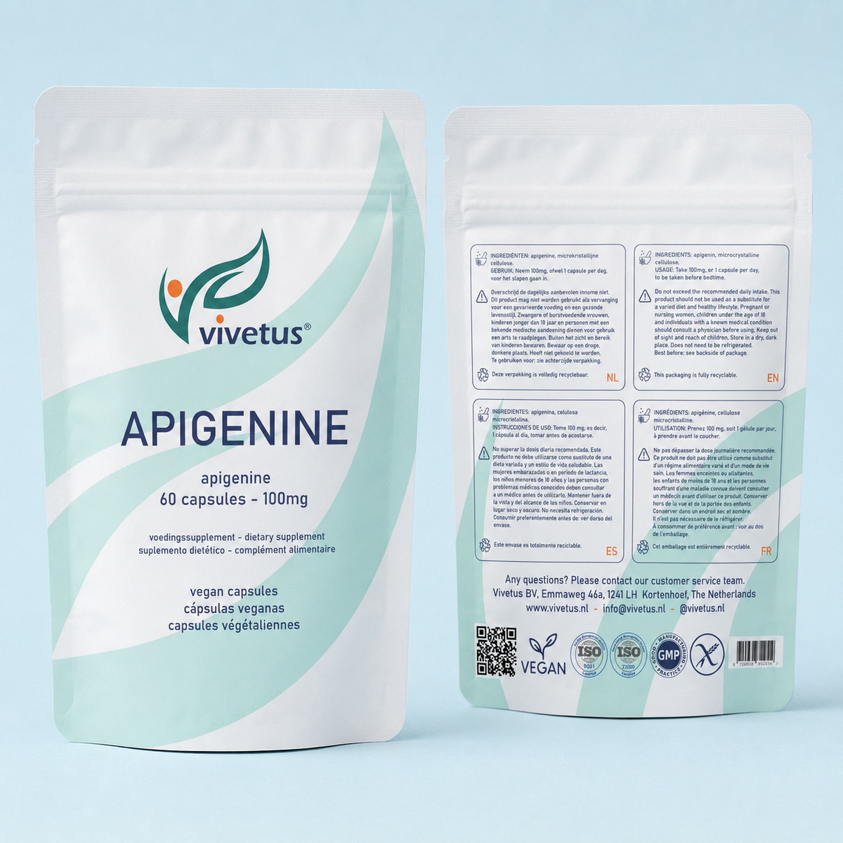 Vivetus® Apigénine - 60 gélules - 100mg