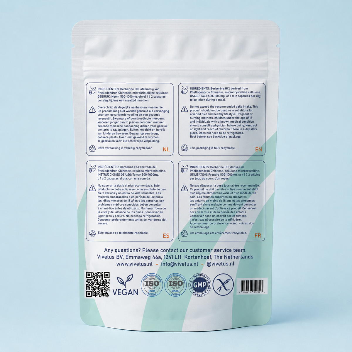 Vivetus® Berbérine - 60 gélules - 500 mg