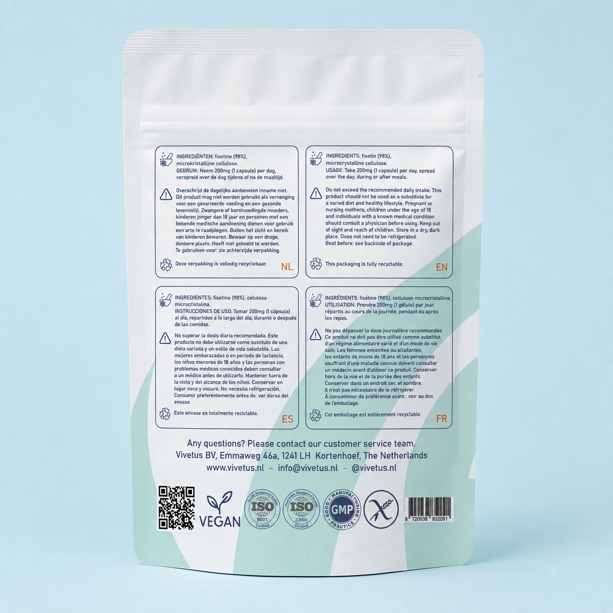 Vivetus® Fisétine - 60 gélules - 200mg