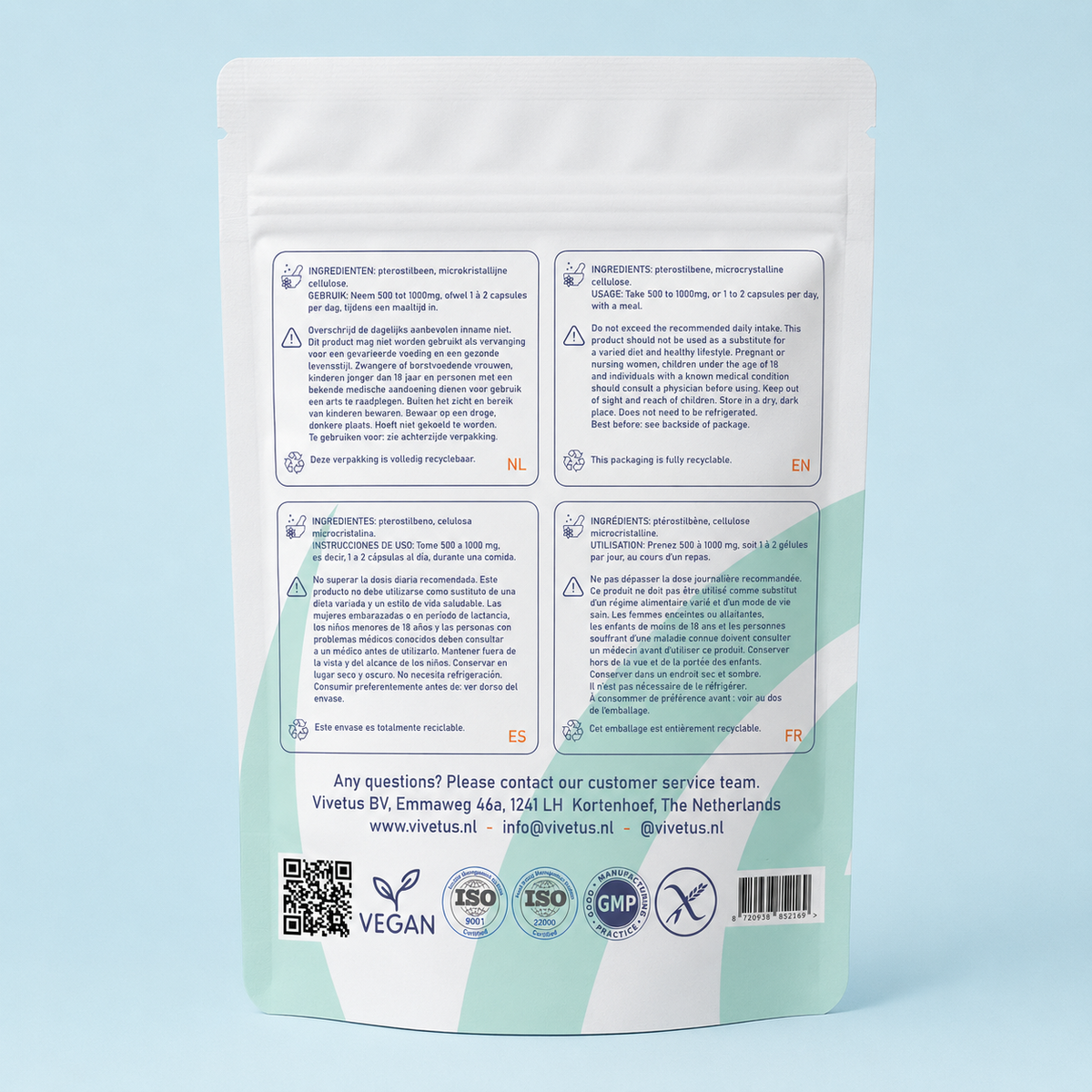 Vivetus® Ptérostilbène - 30 gélules - 500mg