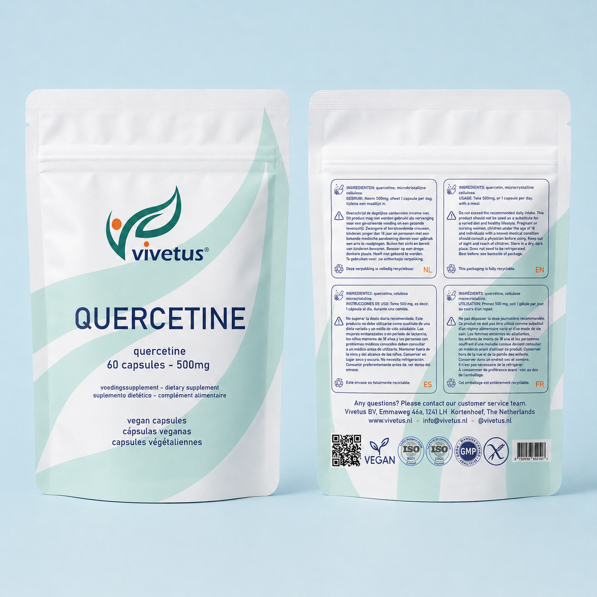 Vivetus® Quercétine - 60 gélules - 500mg