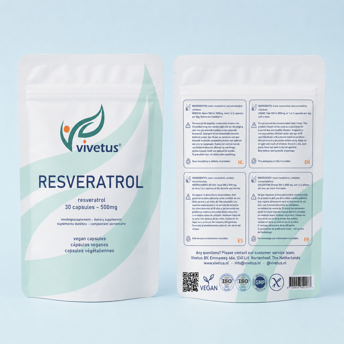 Vivetus® Resvératrol - 30 gélules - 500mg